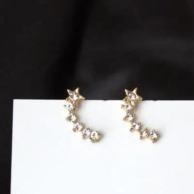 Brincos 2017 Hot Fashion Simple Personality Simple High-end Imitation Pearl Earrings Women Jewelry Wholesale Crystal Earrings