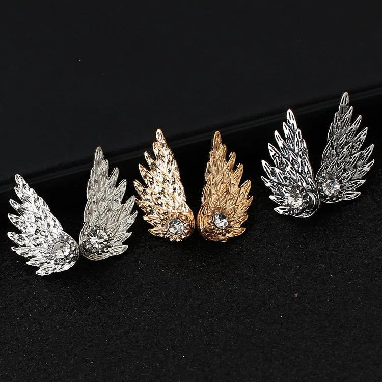 2020 New Fashion Retro Charm Lady Earrings Jewelry Water Droplets/angel Wing Feathers Crystal Earrings And Stone Wholesale Sales