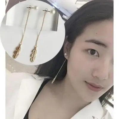 Brincos 2017 Hot Fashion Simple Personality Simple High-end Imitation Pearl Earrings Women Jewelry Wholesale Crystal Earrings