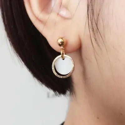 Brincos 2017 Hot Fashion Simple Personality Simple High-end Imitation Pearl Earrings Women Jewelry Wholesale Crystal Earrings