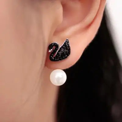 Brincos 2017 Hot Fashion Simple Personality Simple High-end Imitation Pearl Earrings Women Jewelry Wholesale Crystal Earrings